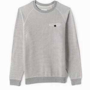 Billy Reid Tommy Crew Sweatshirt in Light Gray, EUC Size Small